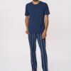 Pigiama uomo jersey 3 pezzi manica corta p/lungo+p/corto