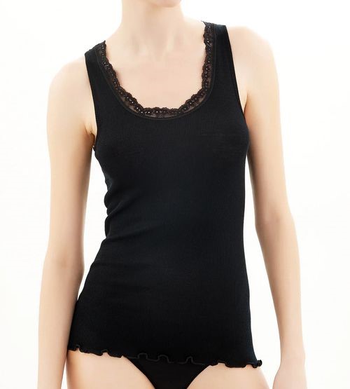 Ragno - canotta donna spalla larga lana merino seta