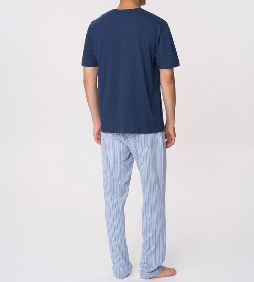 Pigiama uomo jersey 3 pezzi manica corta p/lungo+p/corto