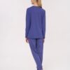 Pigiama donna manica lunga serafino con pantalone lungo