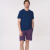 Pigiama uomo cotone jersey manica corta serafino con bermuda