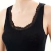 Ragno - canotta donna spalla larga lana merino seta