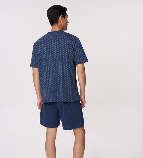 Pigiama uomo aperto manica corta pantalone corto jersey