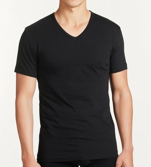 Ragno - maglia uomo in cotone manica corta scollo a v