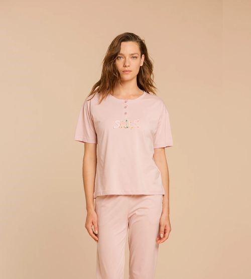 Pigiama donna 3pz manica corta pant. lungo/corto noi di nott