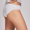 Gisela - slip donna midi in cotone con tassello in spugna