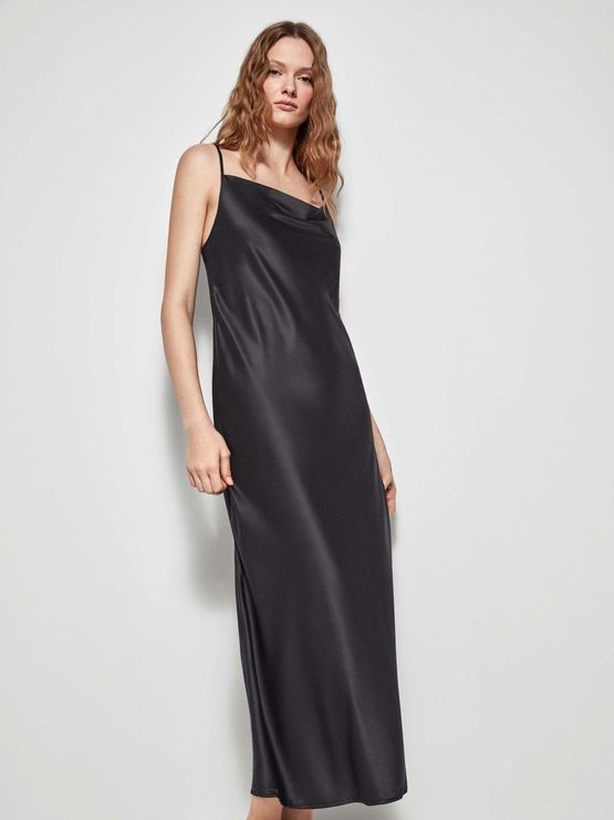 Gisela - camicia da notte lunga, spalla stretta