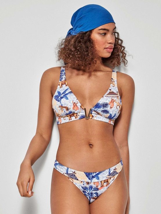 Gisela - slip bikini con stampa africana