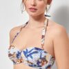Gisela - reggiseno bikini a fascia con stampa africana