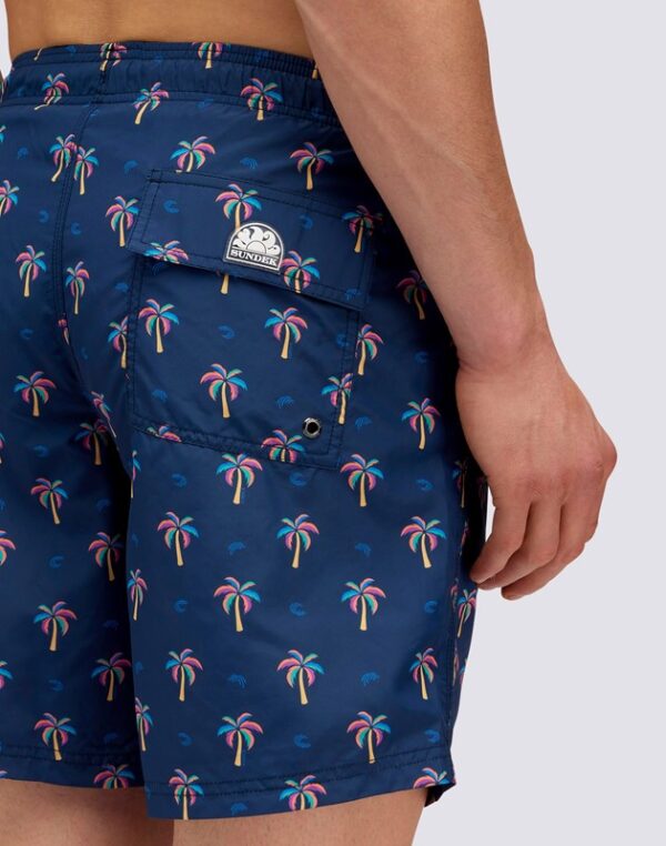 Shorts uomo mare sundek fantasia palme