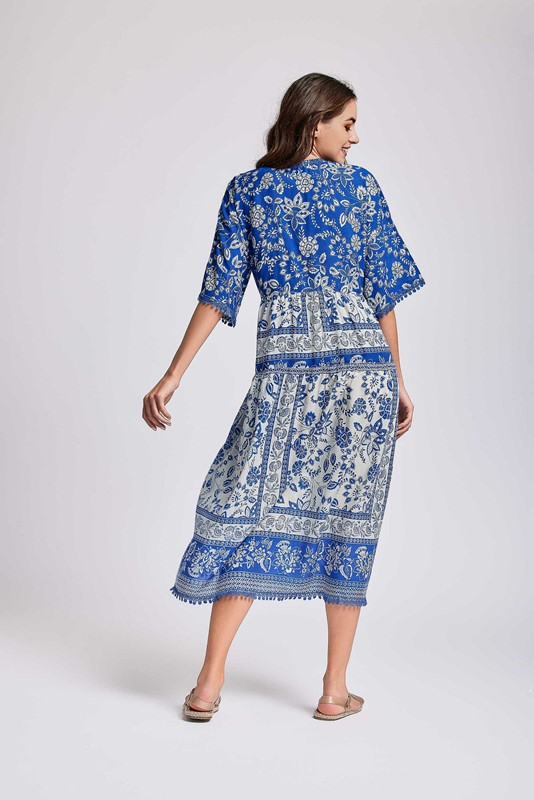 David - kaftano donna lampedusa maxi dress 100% modal