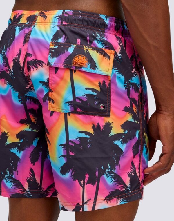Shorts uomo mare sundek fantasia palma