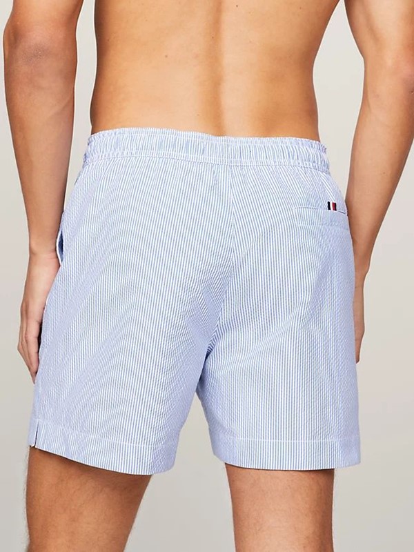 Shorts mare uomo rigato medium drawsting tommy hilfiger
