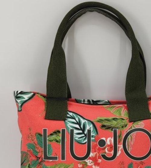 Borsa mare shopping printed canvas liujo