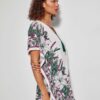 Gisela - kaftano con dettaglio di nappa