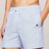 Shorts mare uomo rigato medium drawsting tommy hilfiger